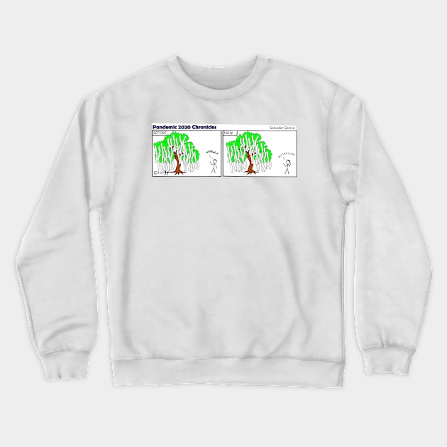 Toilet paper tree Crewneck Sweatshirt by sgarciav